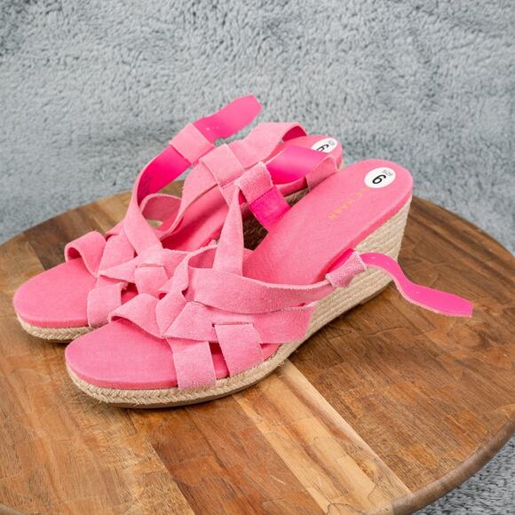 Cole Haan Women's Crystal Wedge Sandal 70MM Neon Fuschia W25389 Size 6 B - Picture 3 of 6